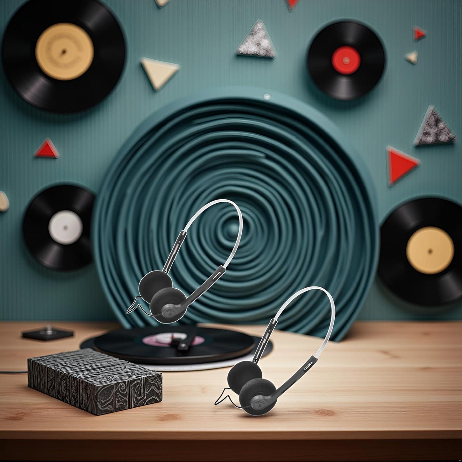 Auriculares Estéreo Retro Czhotg Sobre La Oreja - 2 Pcs