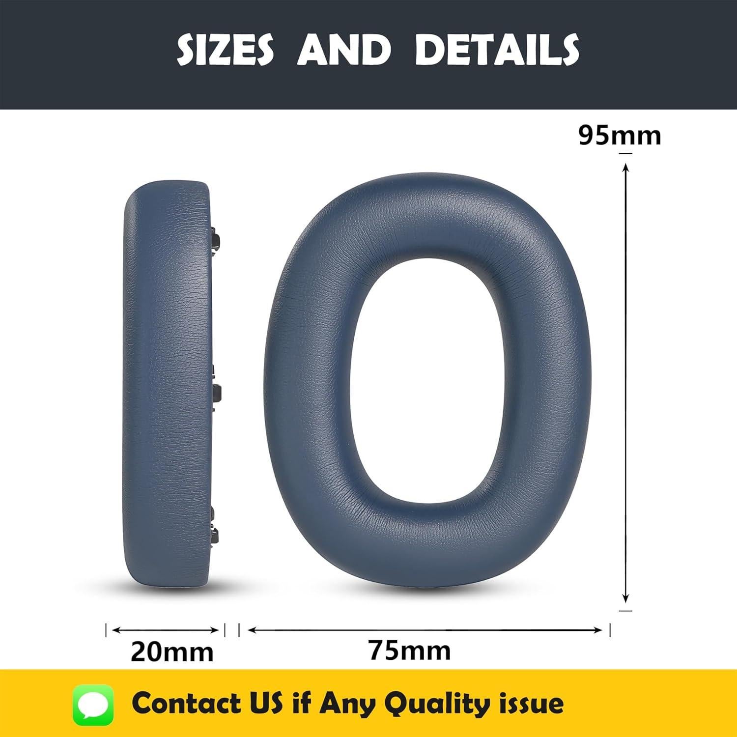 Cojín de Repuesto HTINDUSTRY para Auriculares Bowers & Wilkins PX8/PX7 S2E