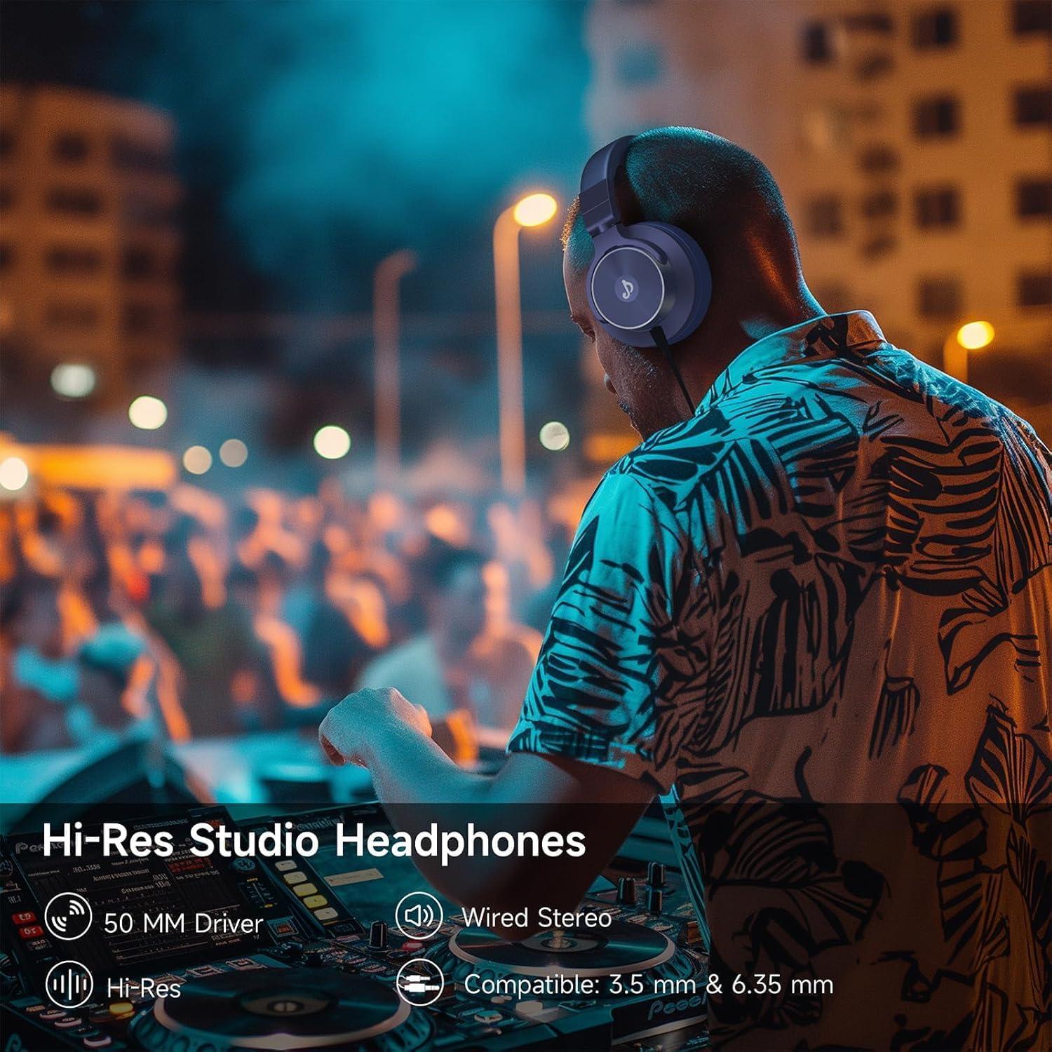 Auriculares de Estudio Rumoon CM7005 con Controladores de 50 mm