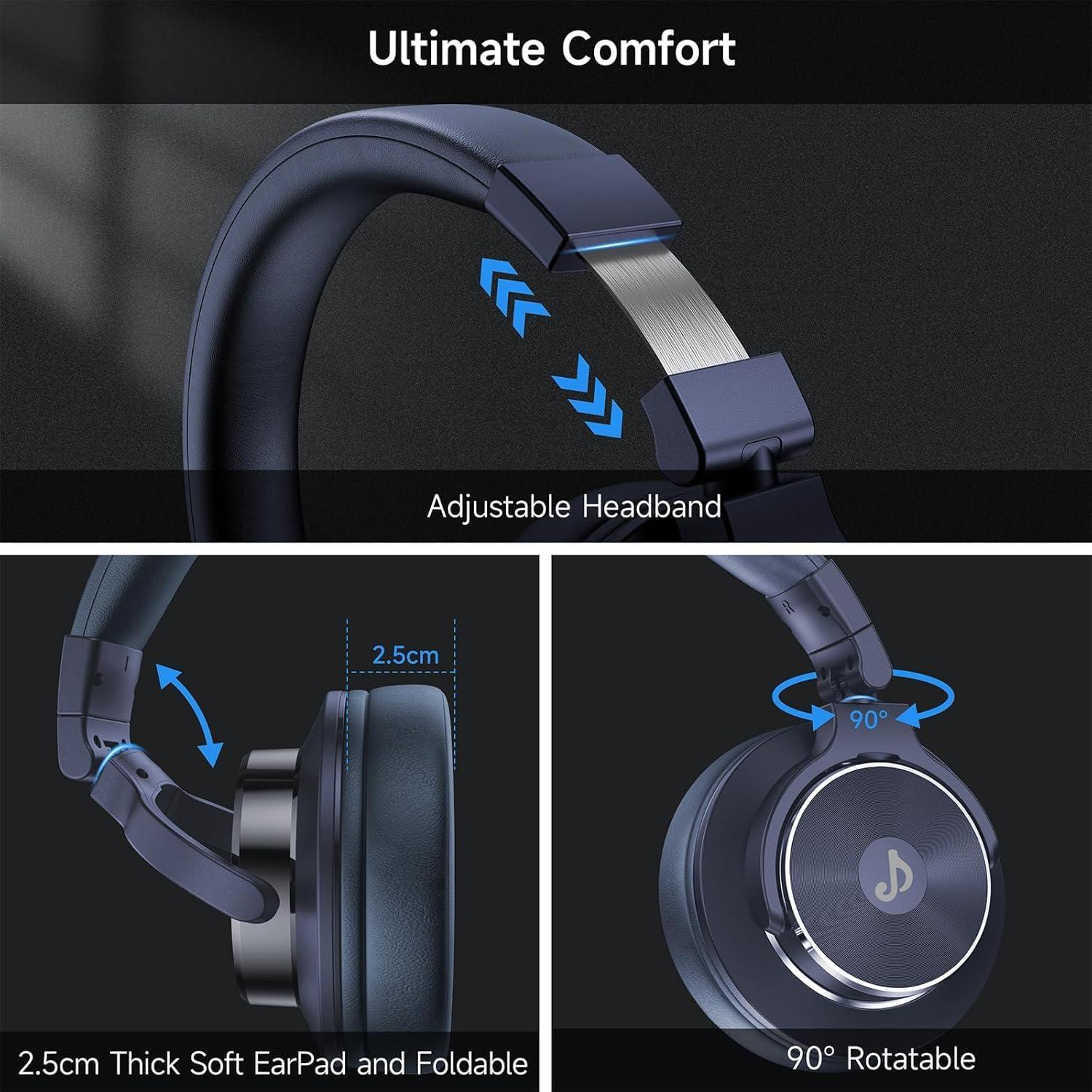 Auriculares de Estudio Rumoon CM7005 con Controladores de 50 mm