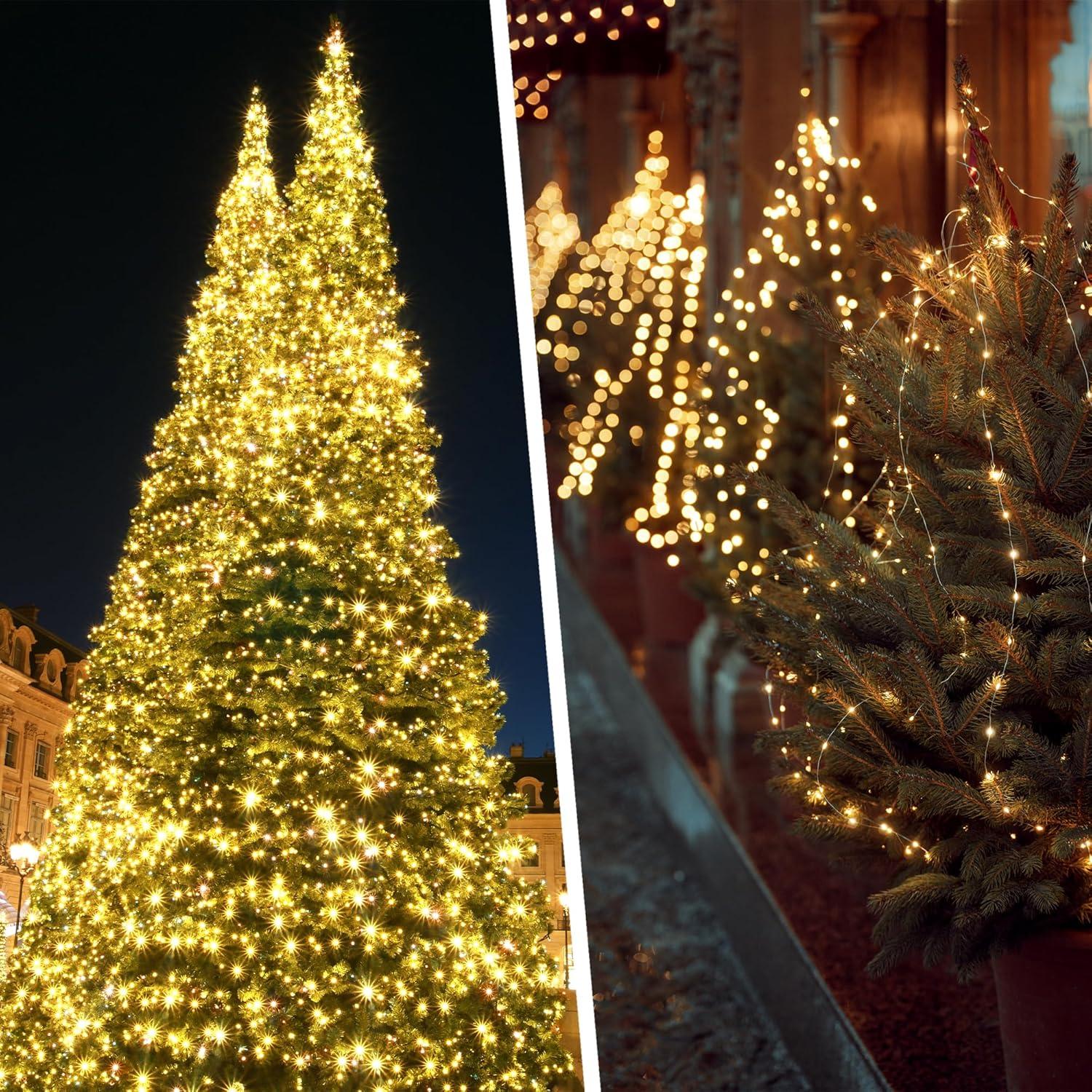 Cadena de Luces Solares 200 LED Selarlyt 22m Blanco Cálido