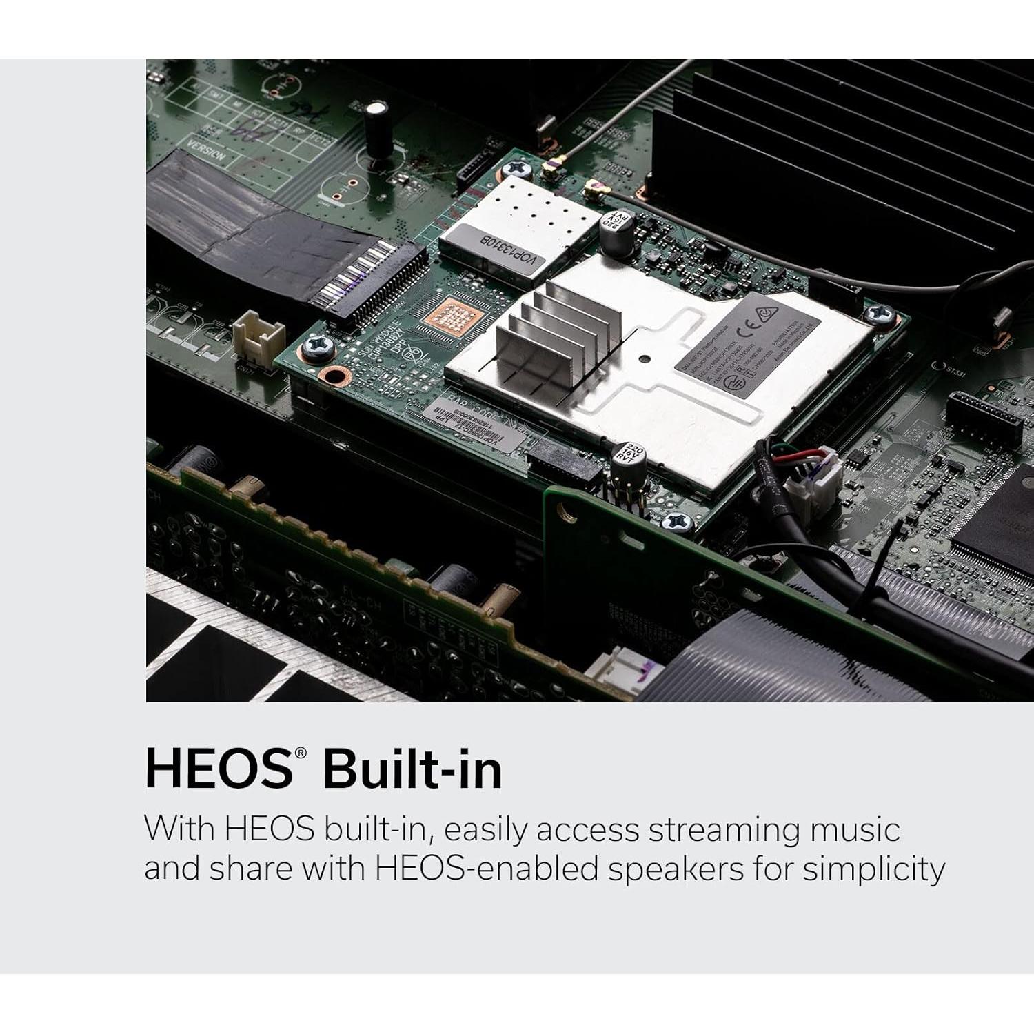 Receptor Denon AVR-X3800H 9.4 Canales 8K Dolby Atmos HEOS