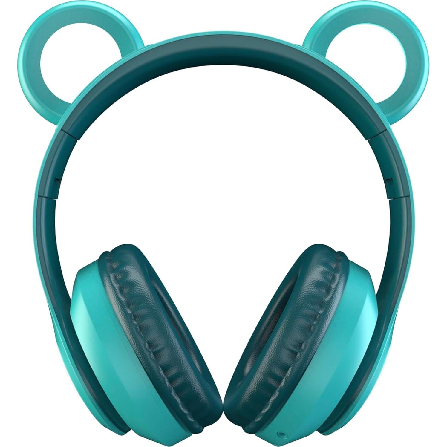 Auriculares Inalámbricos Care Bears LED Turquesa, Bluetooth Niños
