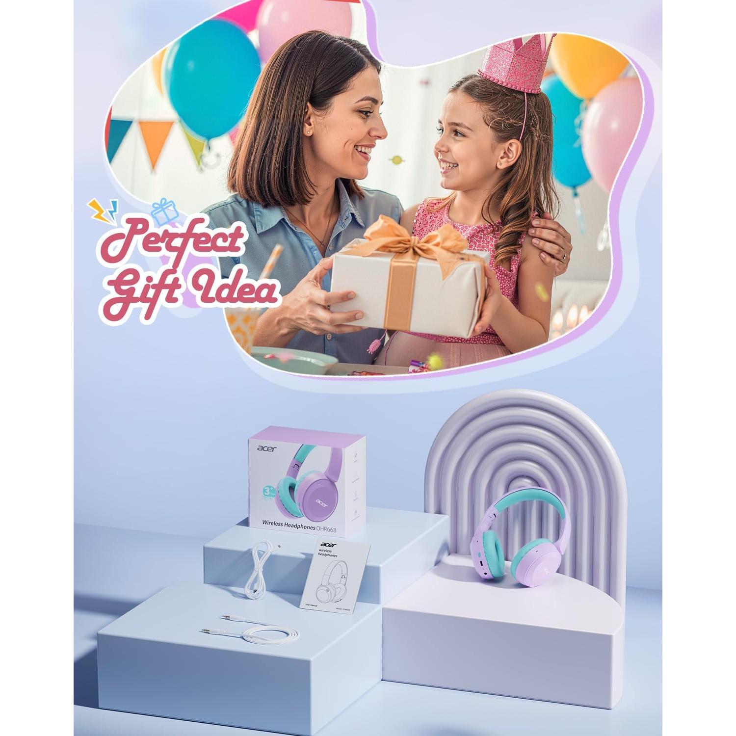 Auriculares Bluetooth Acer OHR668 Niños 60h Volumen Seguro