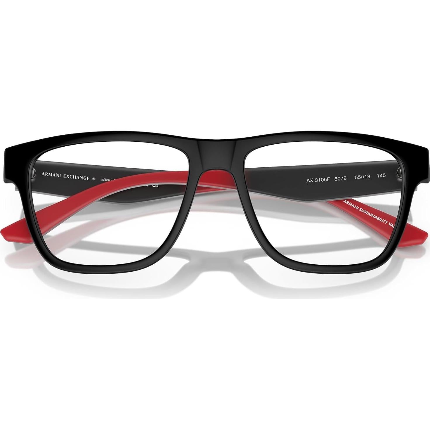 Gafas de Prescripción Armani Exchange AX3105F Ajuste Bajo