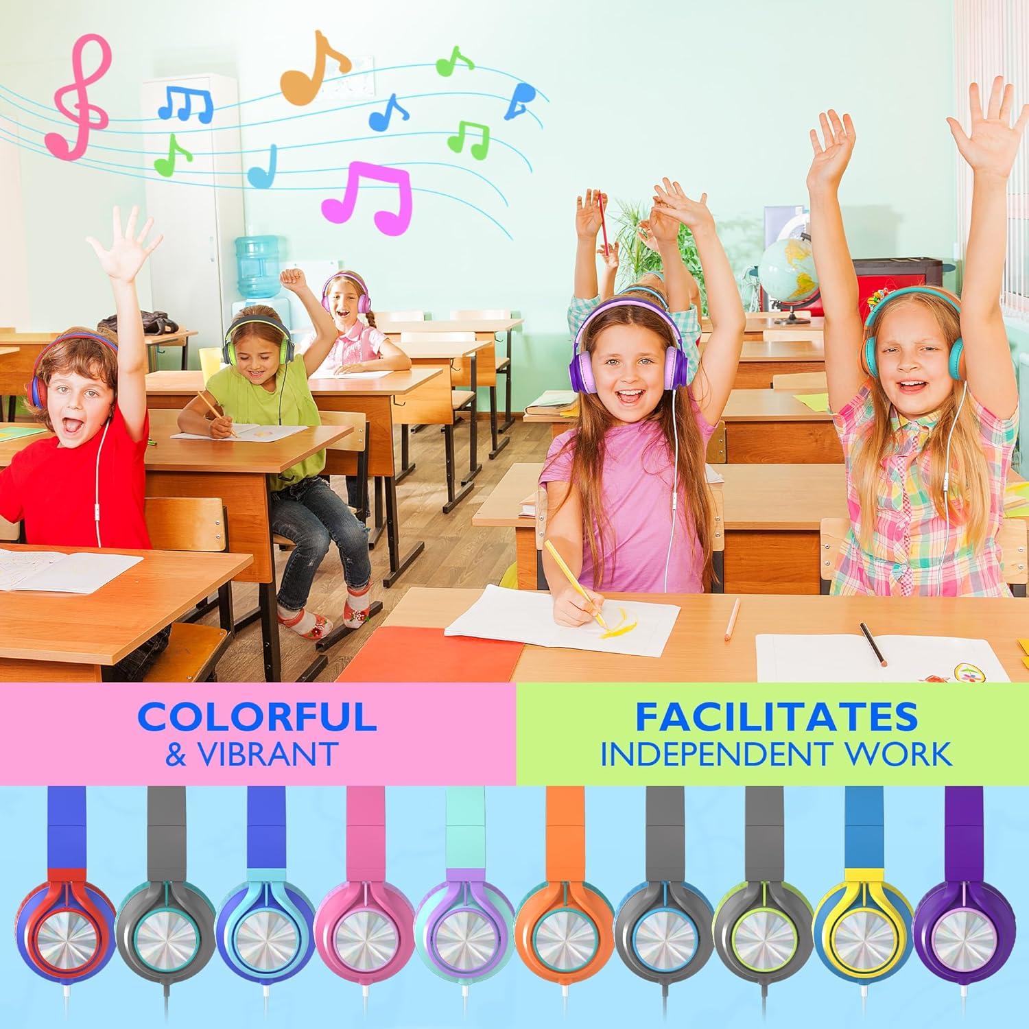 Auriculares AILIHEN con Micrófono para Aula - Paquete de 20