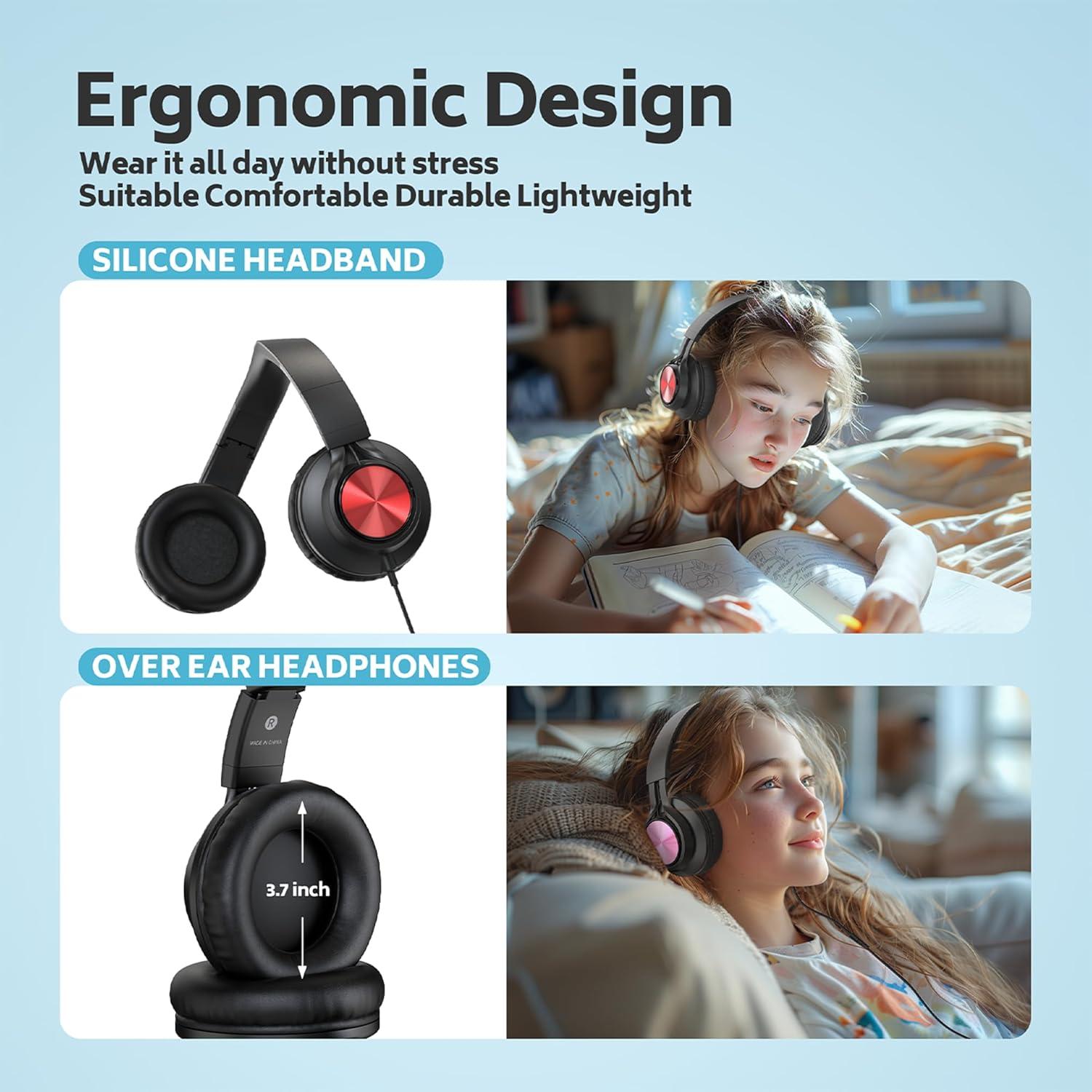 Auriculares AILIHEN con Micrófono para Aula - Paquete de 20