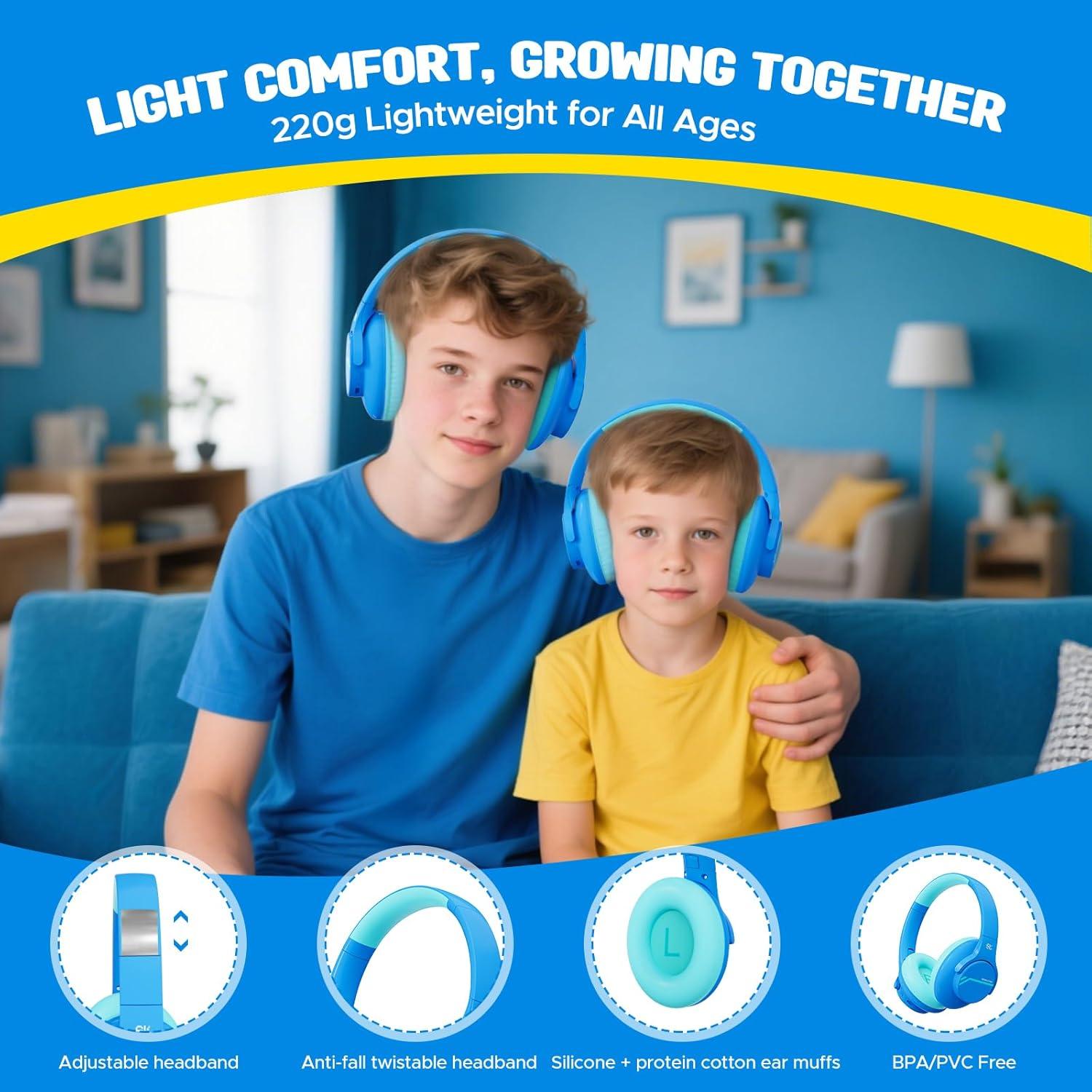 Auriculares Inalámbricos Steellumen Nova1Lite para Niños ANC 40H
