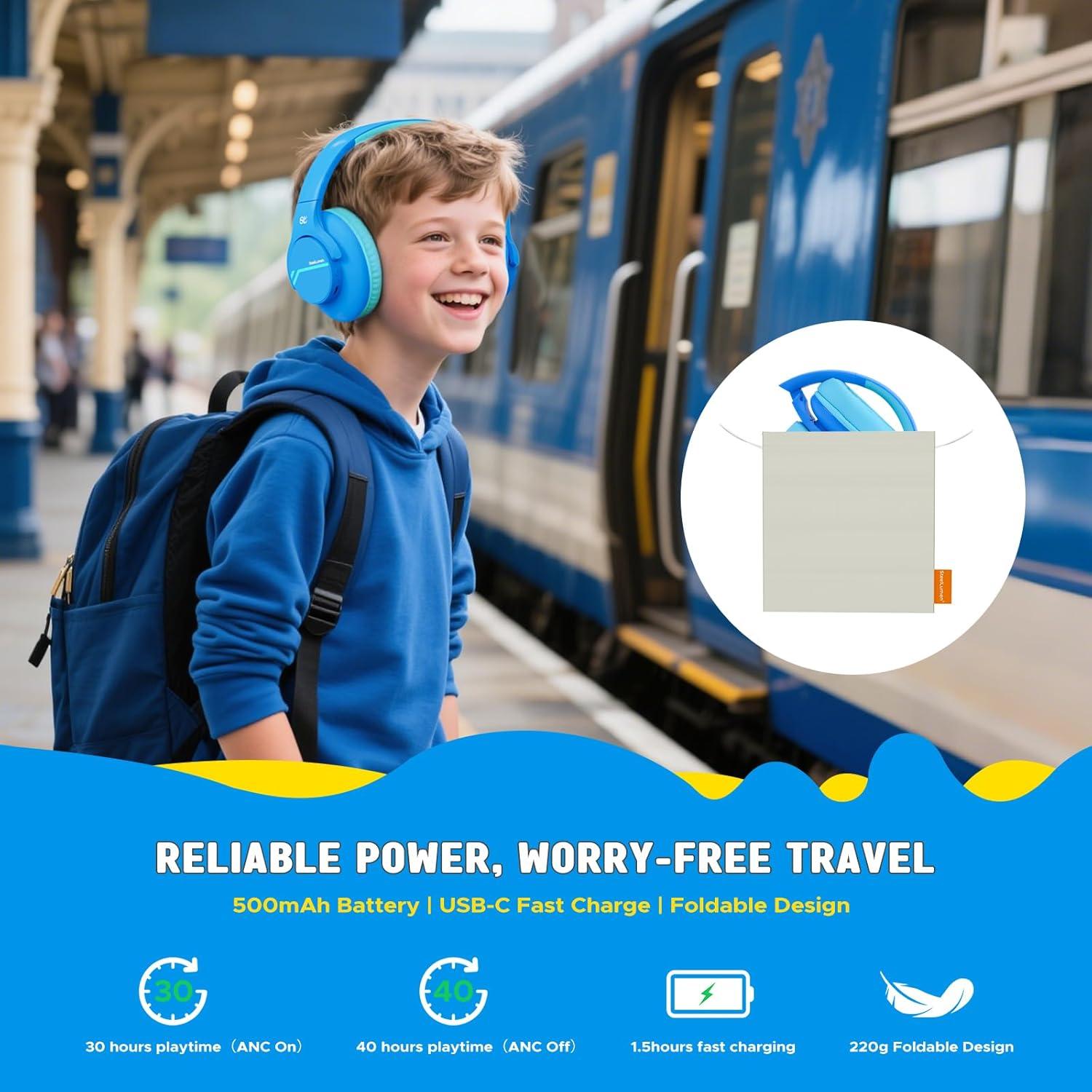 Auriculares Inalámbricos Steellumen Nova1Lite para Niños ANC 40H