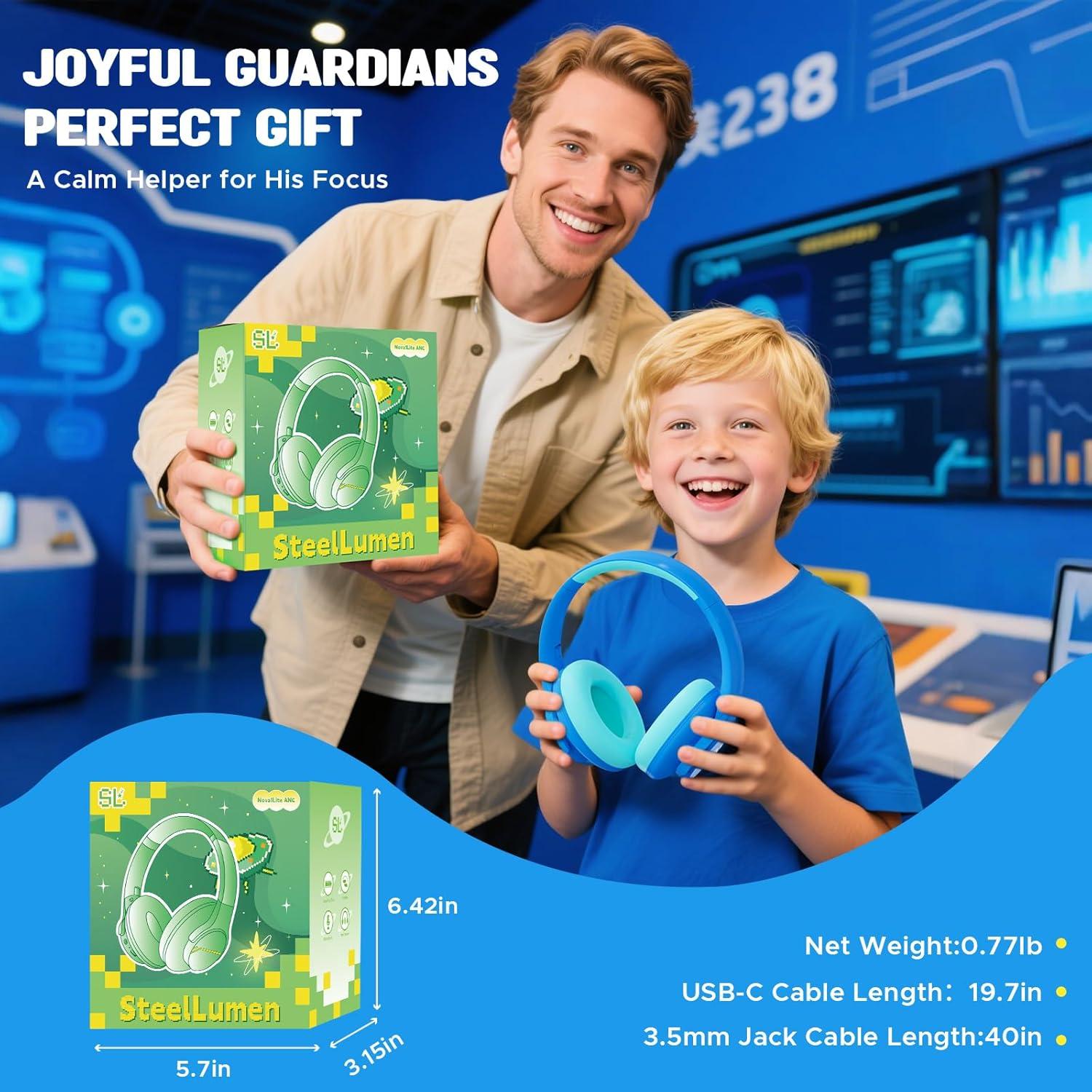 Auriculares Inalámbricos Steellumen Nova1Lite para Niños ANC 40H