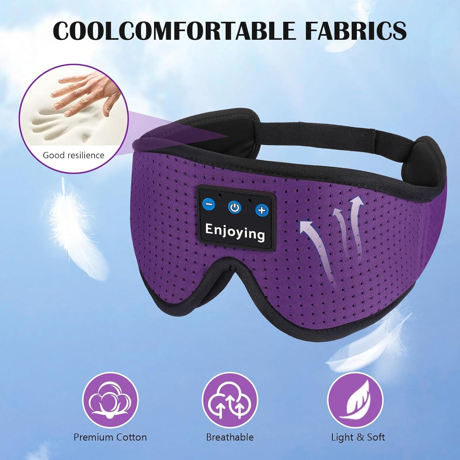 Auriculares para dormir Bluetooth Yizhilan LC001 Púrpura