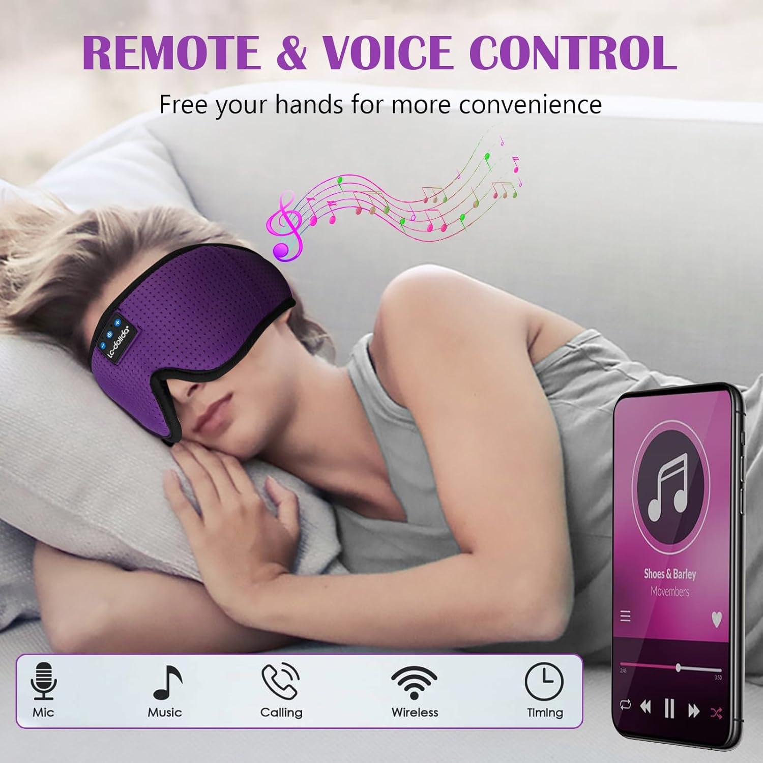 Auriculares para dormir Bluetooth Yizhilan LC001 Púrpura