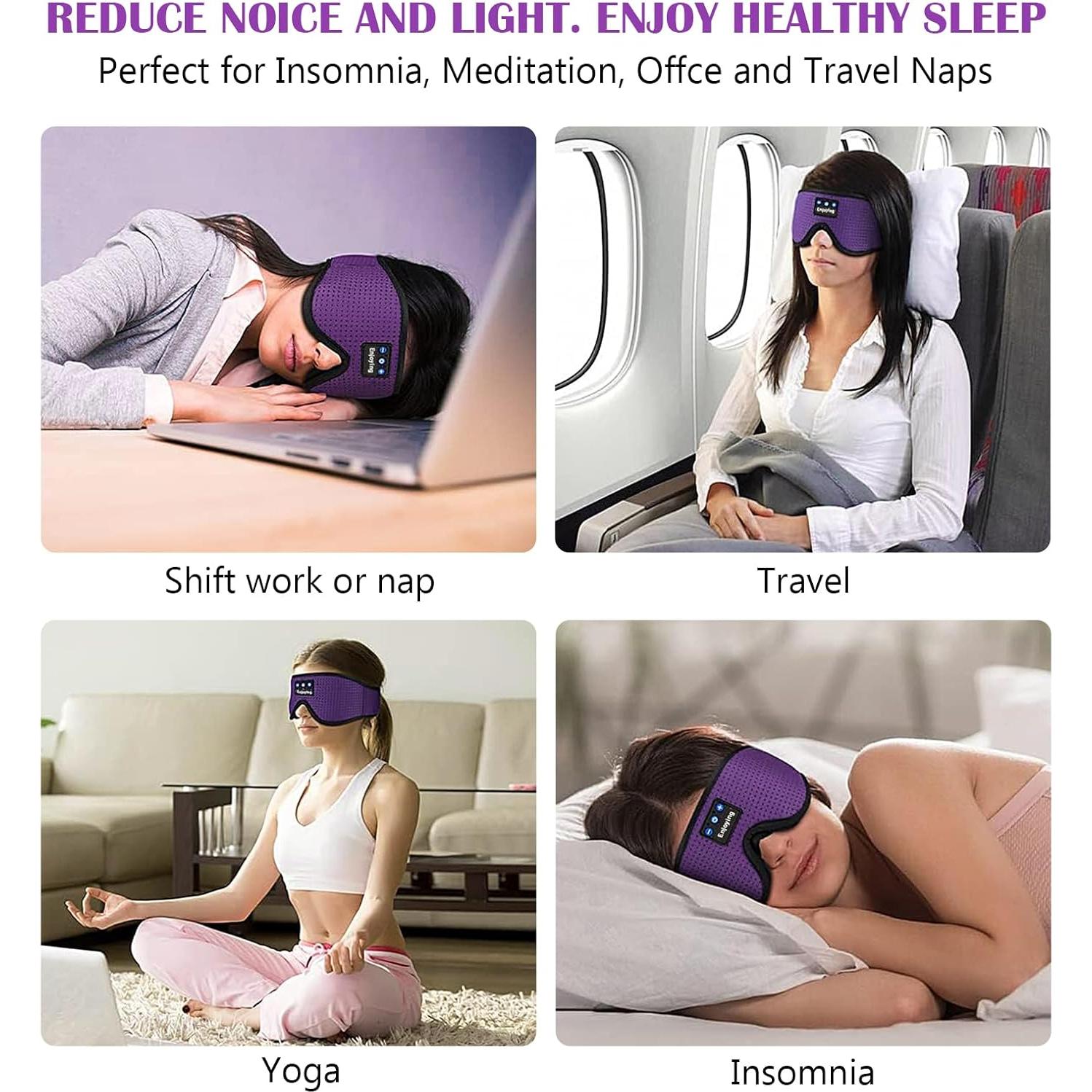 Auriculares para dormir Bluetooth Yizhilan LC001 Púrpura