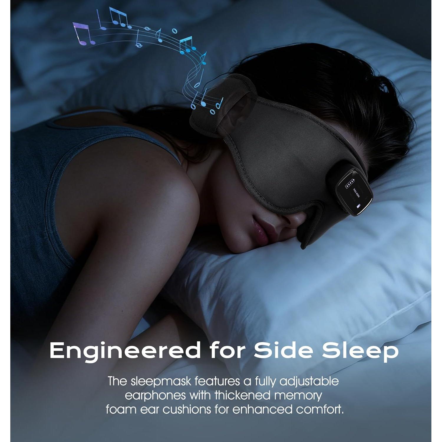 Máscara de Sueño Pro AHUIARGY con Auriculares Bluetooth 5.4
