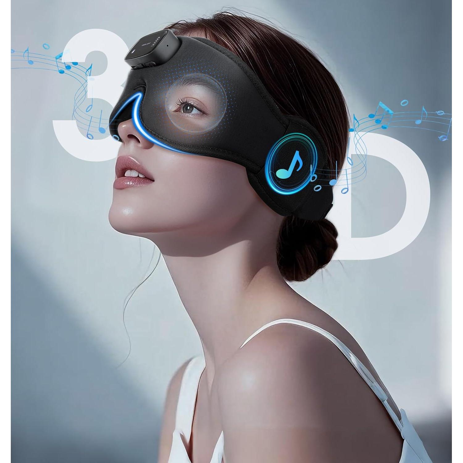 Máscara de Sueño Pro AHUIARGY con Auriculares Bluetooth 5.4