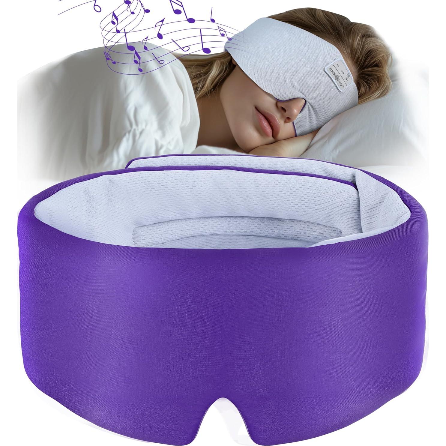 Máscara de Sueño Bluetooth Musicozy Seda Fría Ajustable