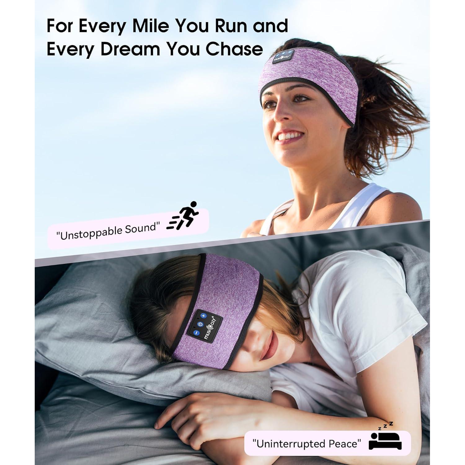 Auriculares Bluetooth MUSICOZY Banda para Dormir y Ejercicio