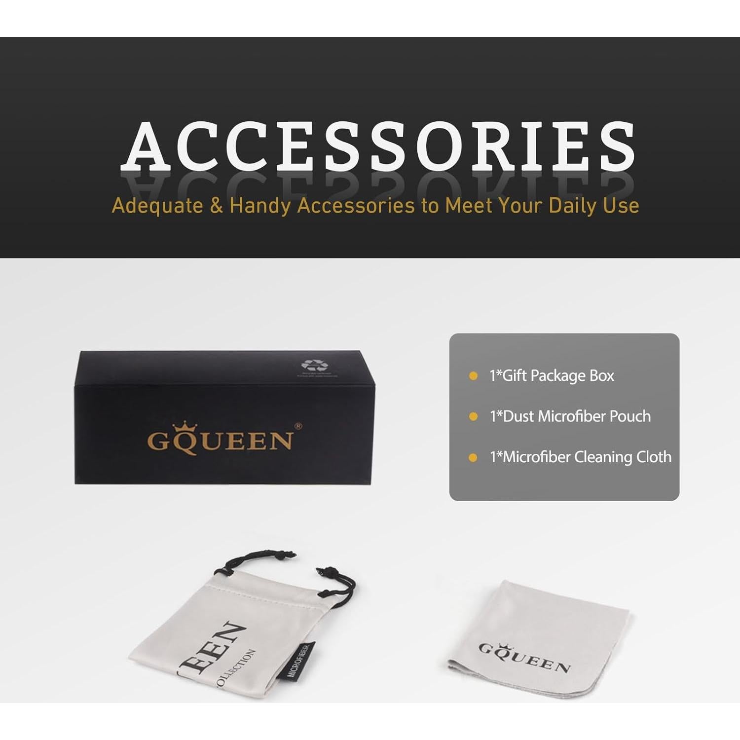 Gafas de Sol GQUEEN Marco Cuadrado Retro UV400 Mujeres