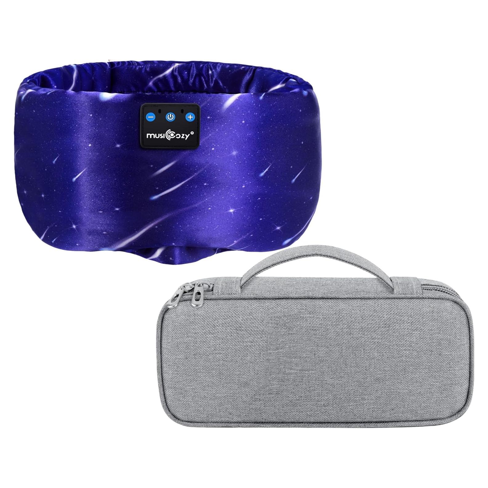 MÁSCARA DE SUEÑO BLUETOOTH MUSICOZY CON ESTUCHE DE VIAJE