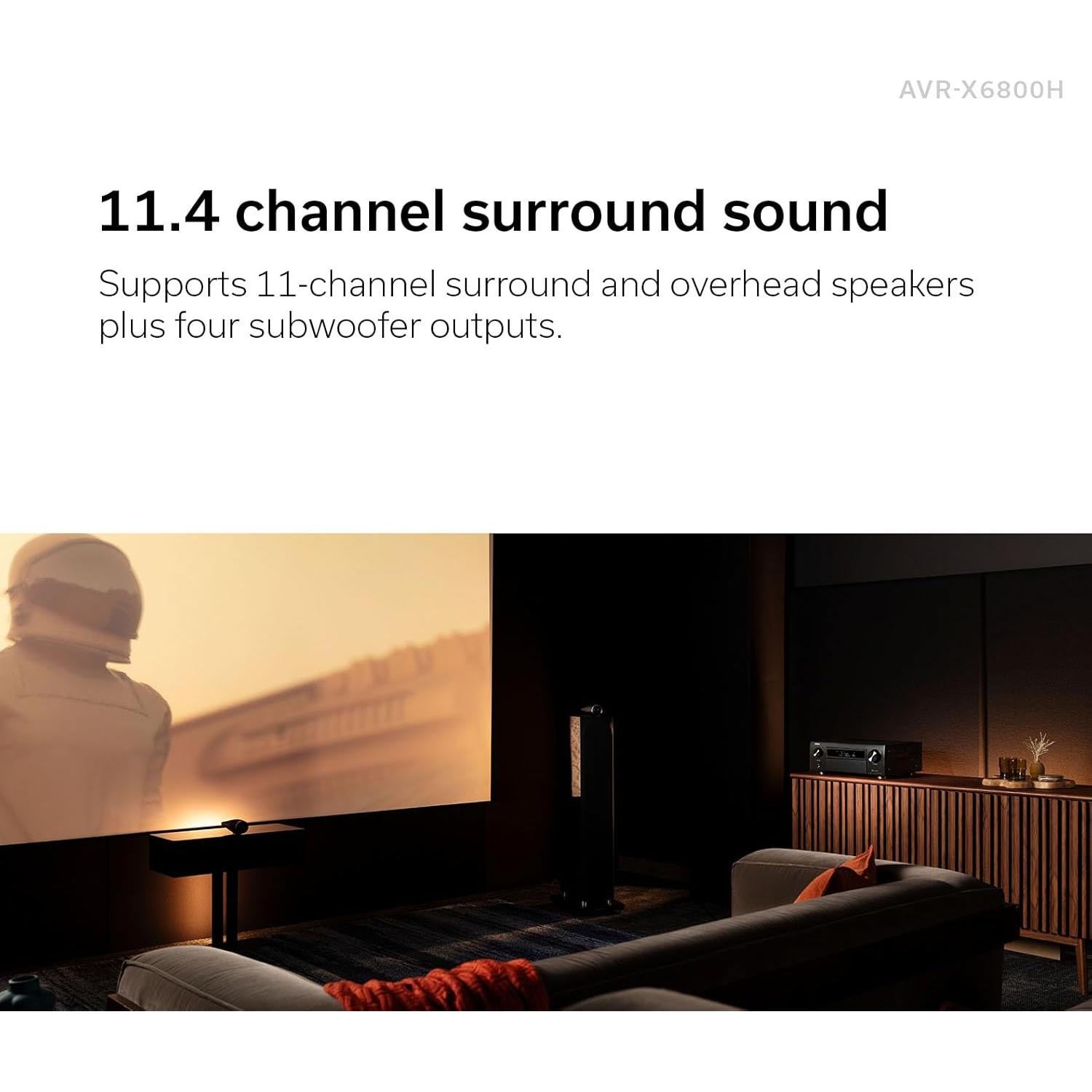 Receptor Denon AVR-X6800H 11.4 Canales 8K Dolby Atmos Renovado