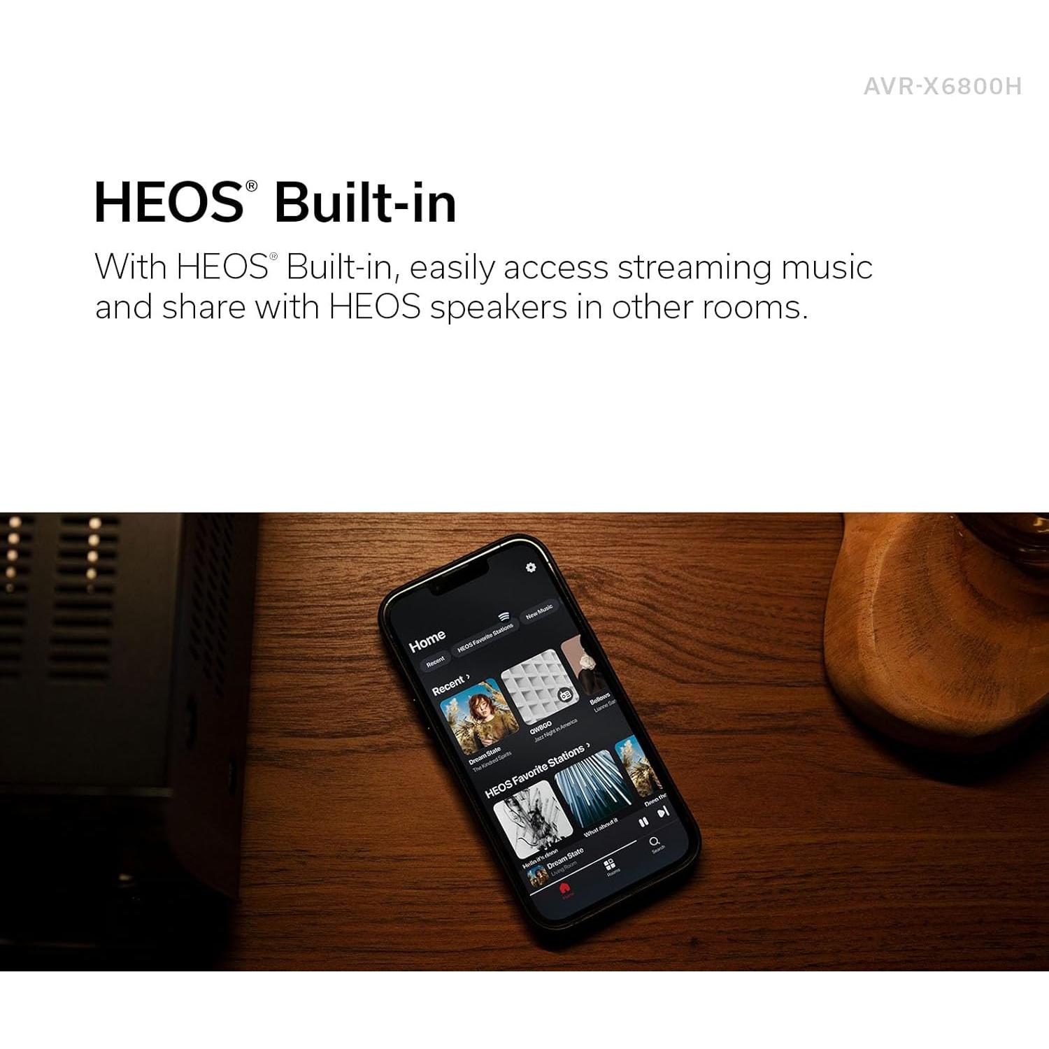 Receptor Denon AVR-X6800H 11.4 Canales 8K Dolby Atmos Renovado