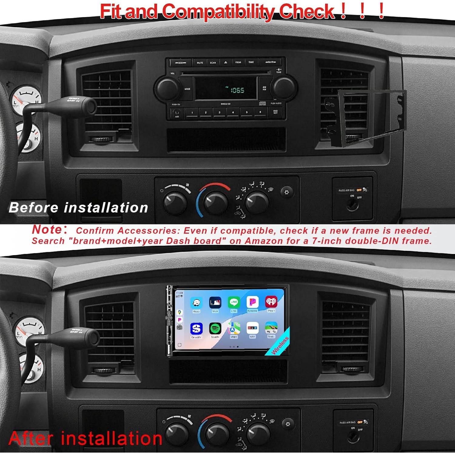 Estéreo de coche Plixify 7078W 7" Bluetooth CarPlay Android Auto