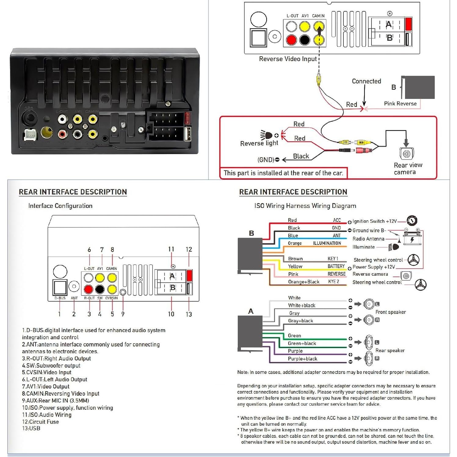 Estéreo de coche Plixify 7078W 7" Bluetooth CarPlay Android Auto