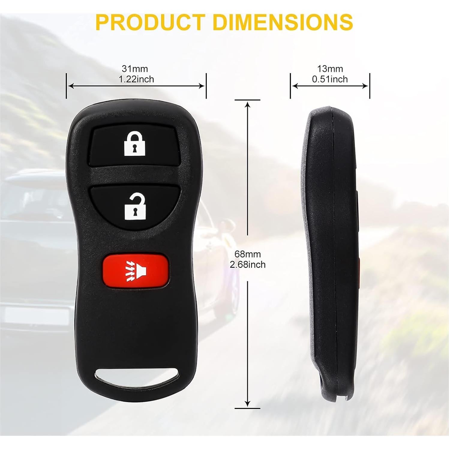 Control Remoto Sin Llave Infiniti Nissan PA-11001043A