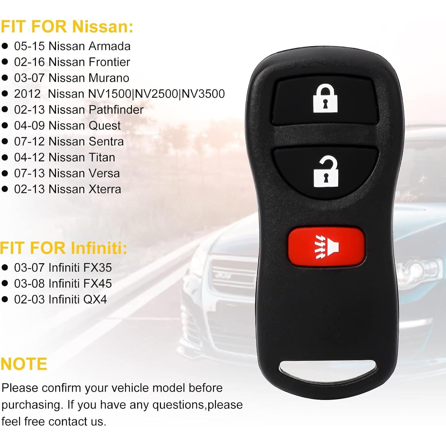 Control Remoto Sin Llave Infiniti Nissan PA-11001043A