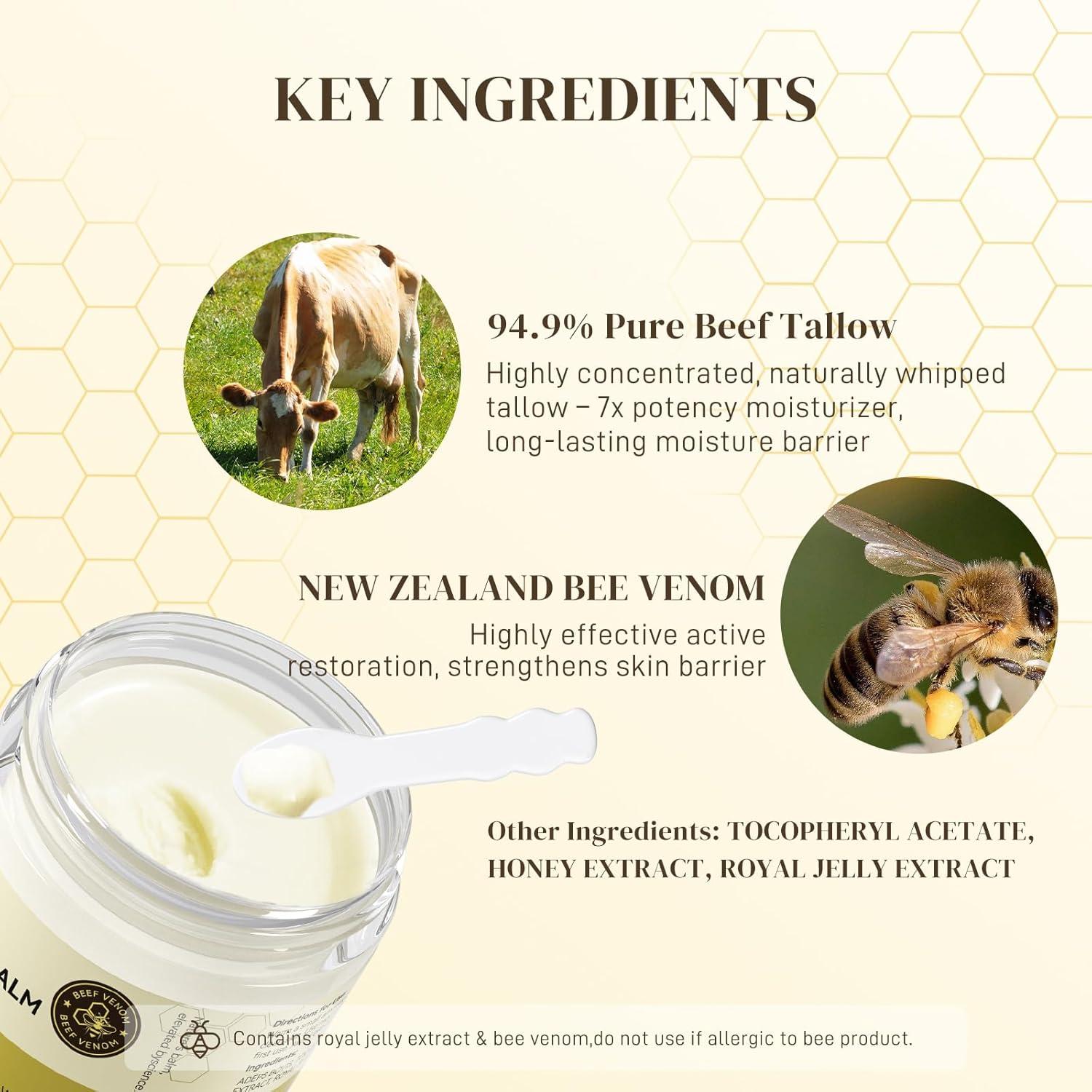 Grasa de Res con Veneno de Abeja 100% Natural 132g