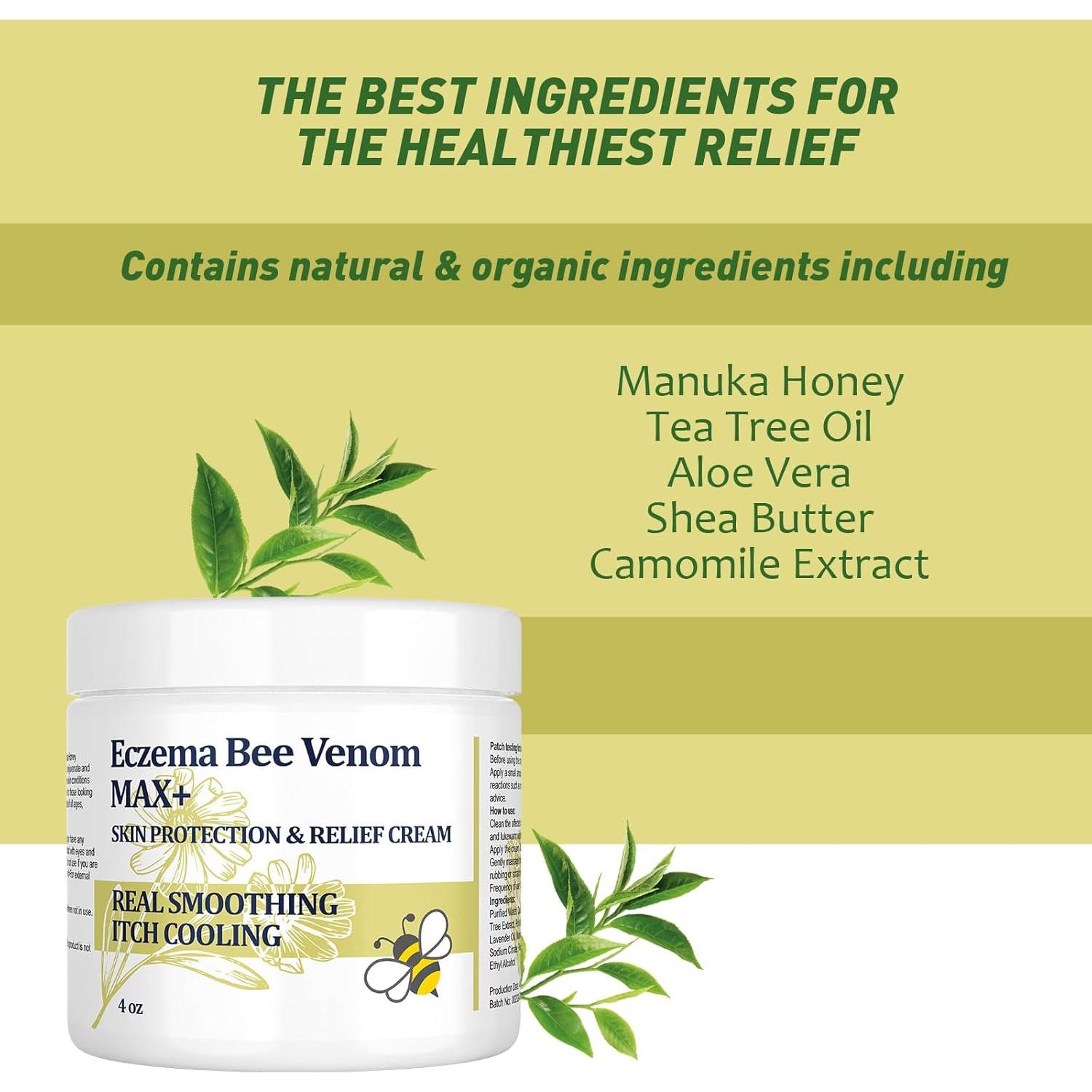 Crema de Veneno de Abeja DUBOONAIO para Eccema y Psoriasis 113g