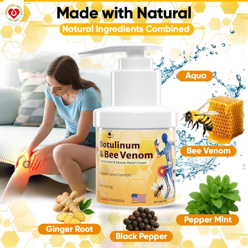 Crema Alivio Articulaciones Veneno de Abeja 100g - Perpetual Motion