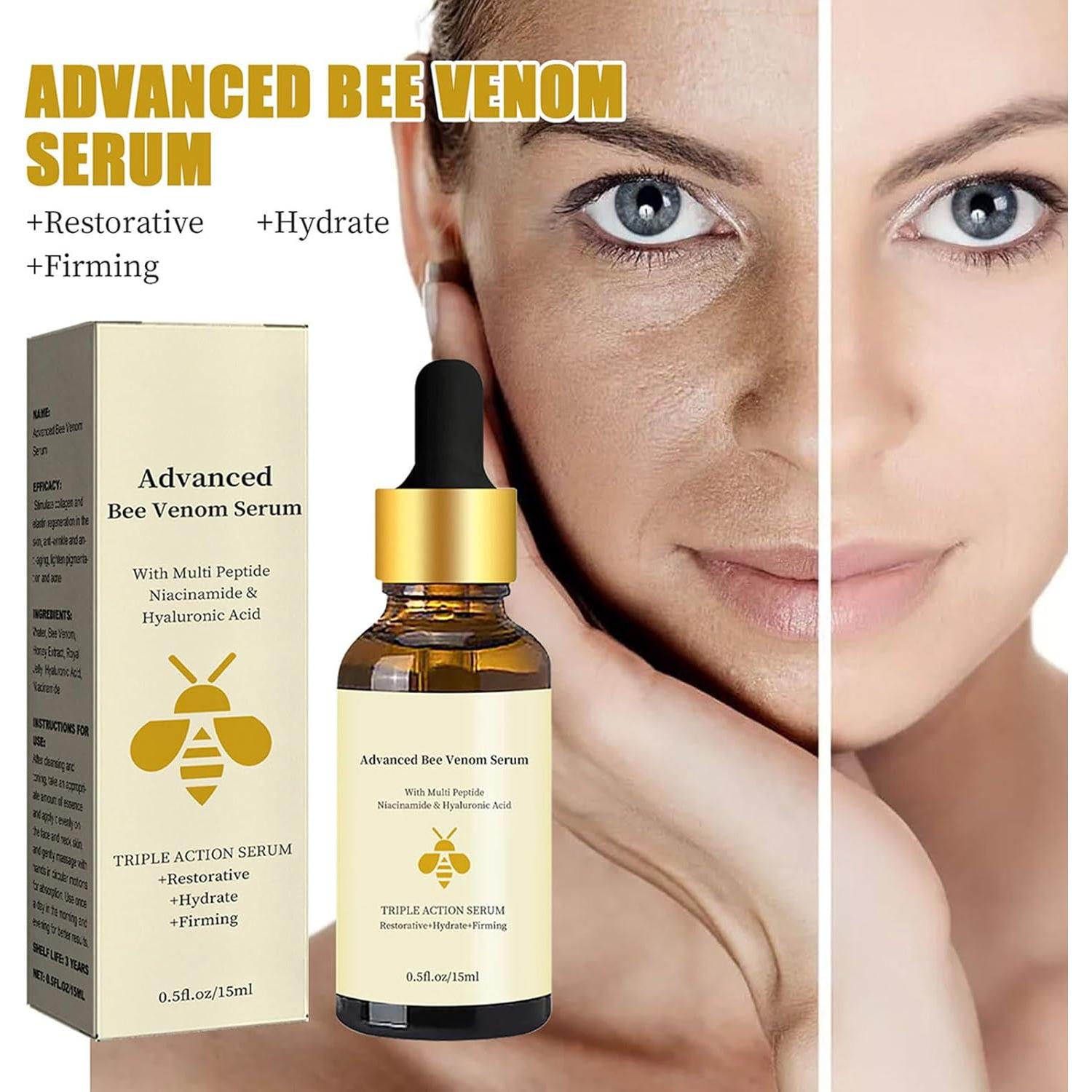 Suero Antiarrugas Veneno de Abeja Avanzado 15ml - 2 Piezas