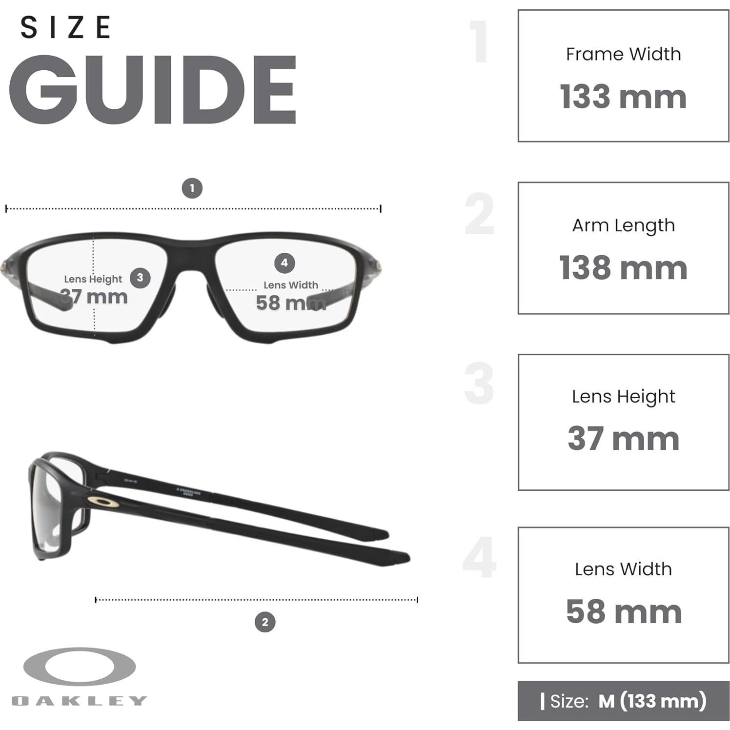 Gafas de sol Oakley Crosslink Zero OX8080 para hombres 58mm