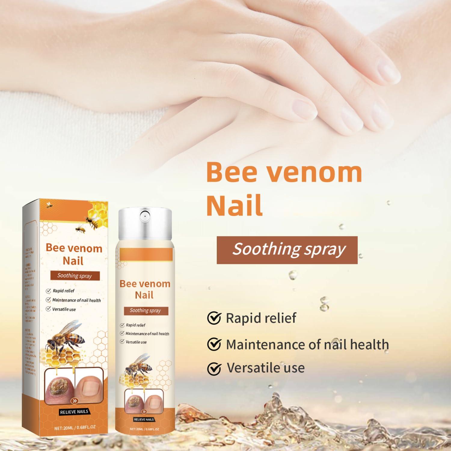 Spray Calmante de Veneno de Abeja para Uñas HHnian 2 Pcs