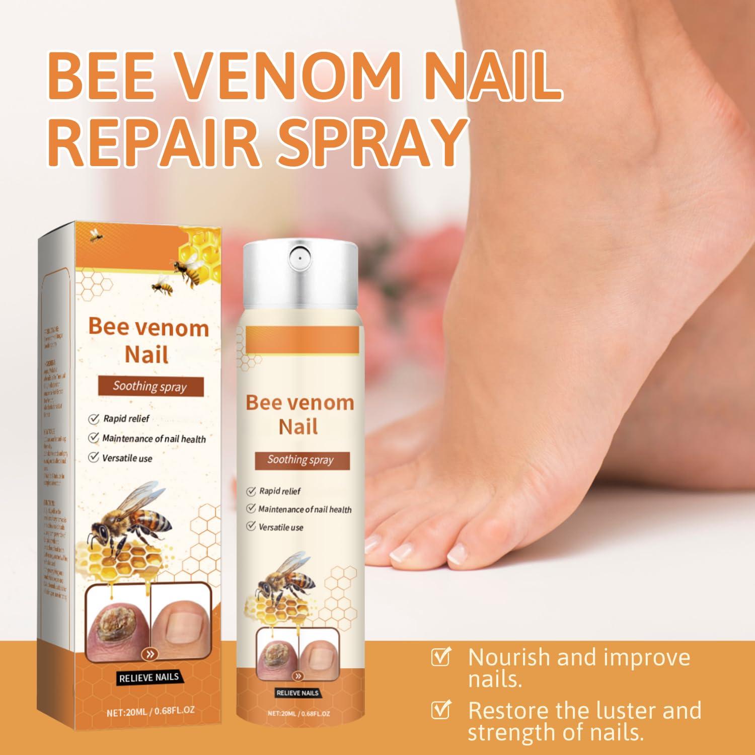 Spray Calmante de Veneno de Abeja para Uñas HHnian 2 Pcs