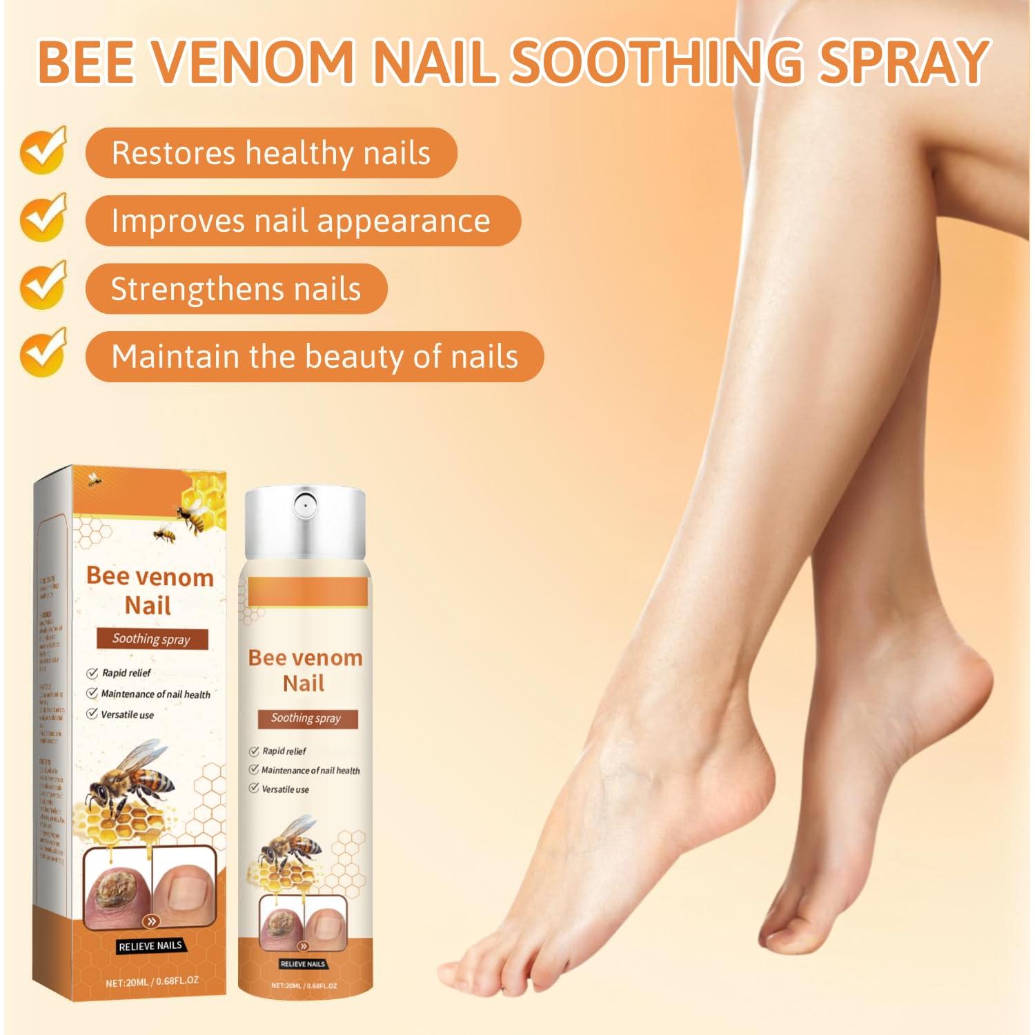 Spray Calmante de Veneno de Abeja para Uñas HHnian 2 Pcs