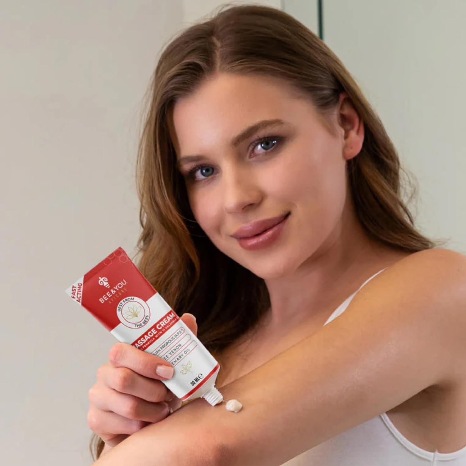 Crema de Masaje BEE 80 ml - Propóleos y Veneno de Abeja