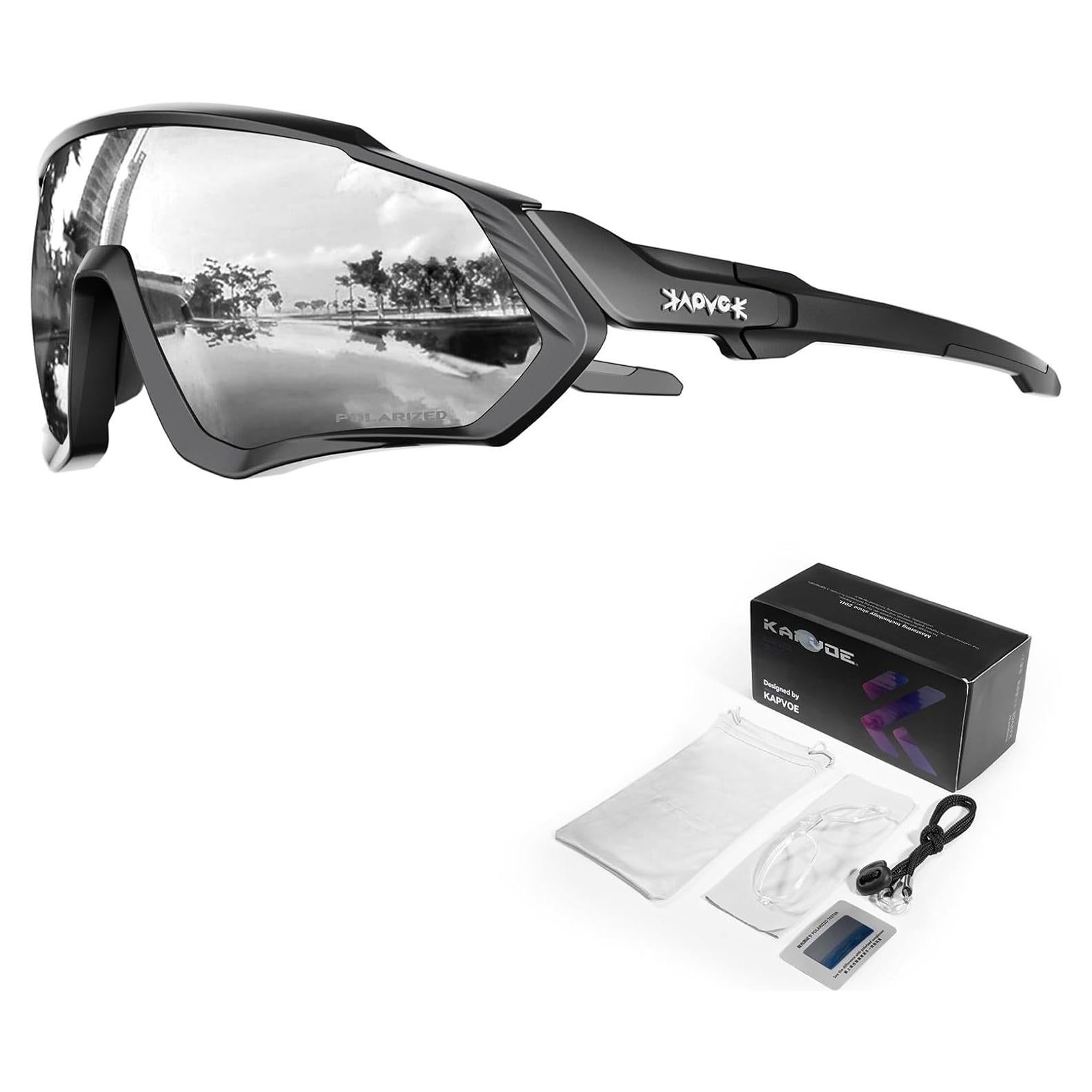 Gafas de Ciclismo KAPVOE Polarizadas UV400 Unisex
