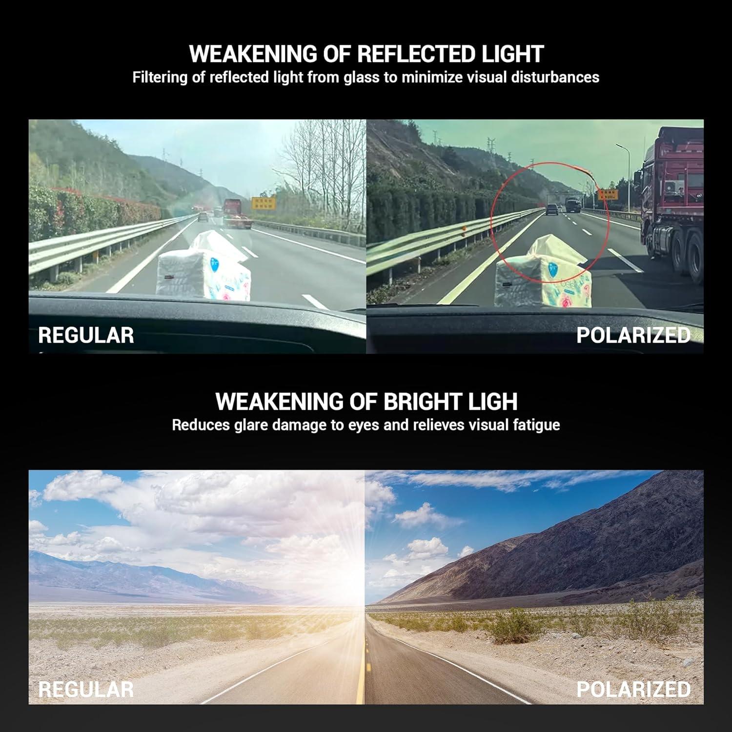 Gafas de Ciclismo KAPVOE Polarizadas UV400 Unisex