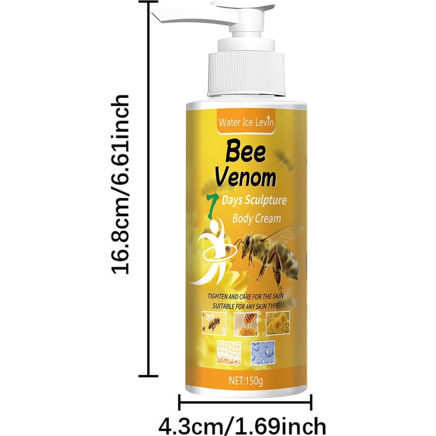 Crema Corporal Reafirmante Veneno de Abeja 170g - Loción Hidratante