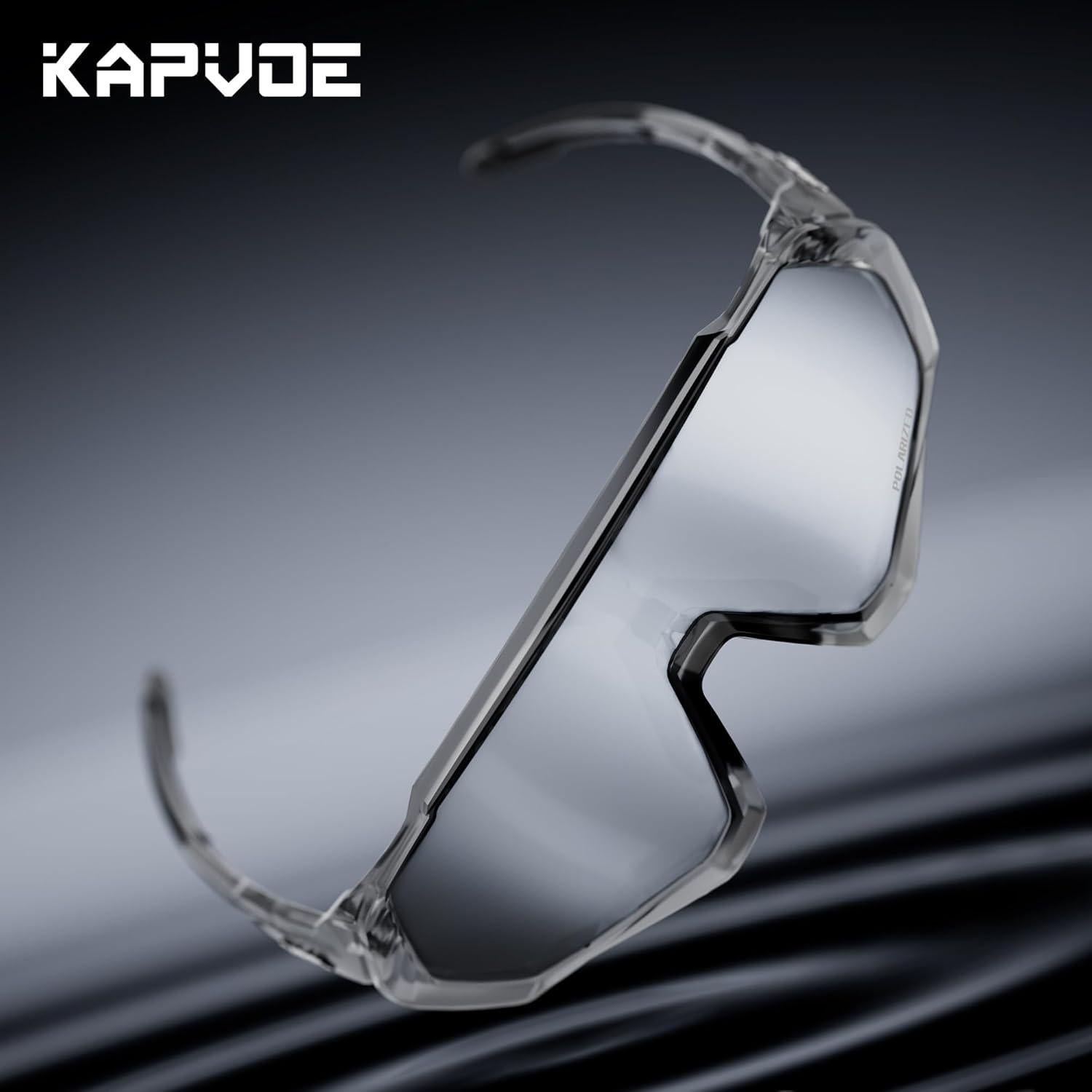 Gafas de Ciclismo KAPVOE Polarizadas UV400 para Adultos