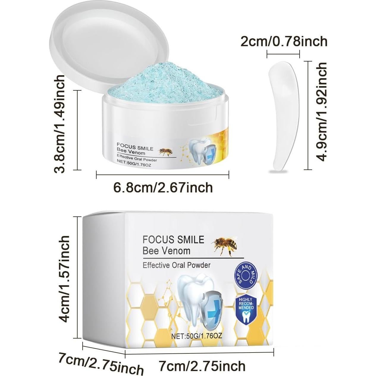 Polvo de Dientes Natural LFuTPm 50g - Blanqueamiento y Sensibilidad