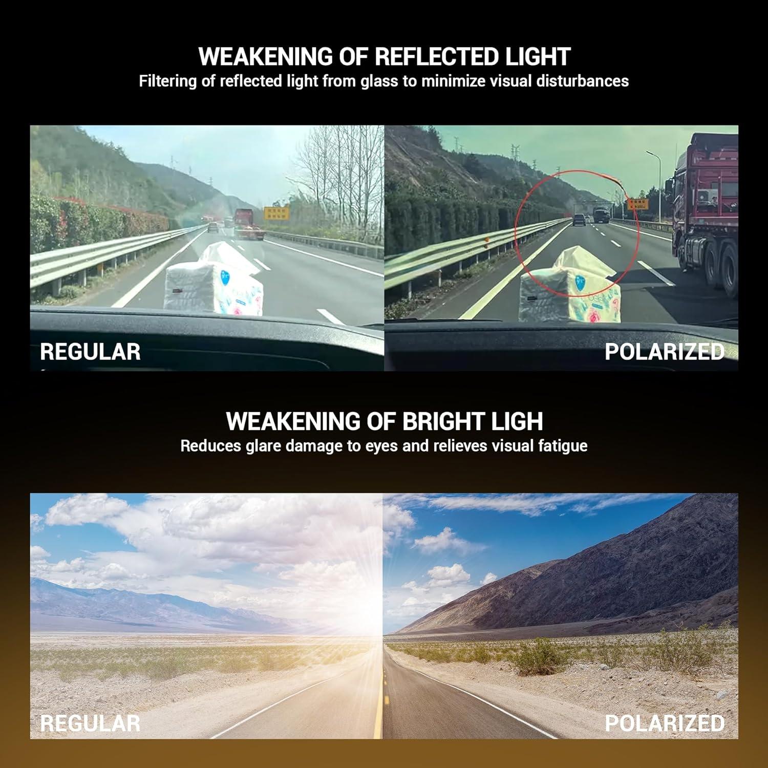 Gafas de Ciclismo KAPVOE Polarizadas UV400 Unisex