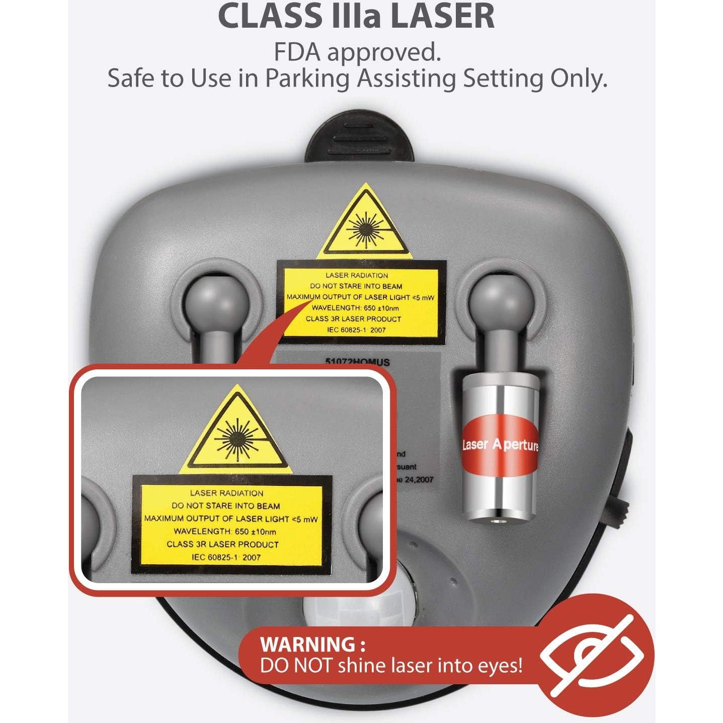 Asistente de Estacionamiento Fosmon Doble Láser 360° Ajustable