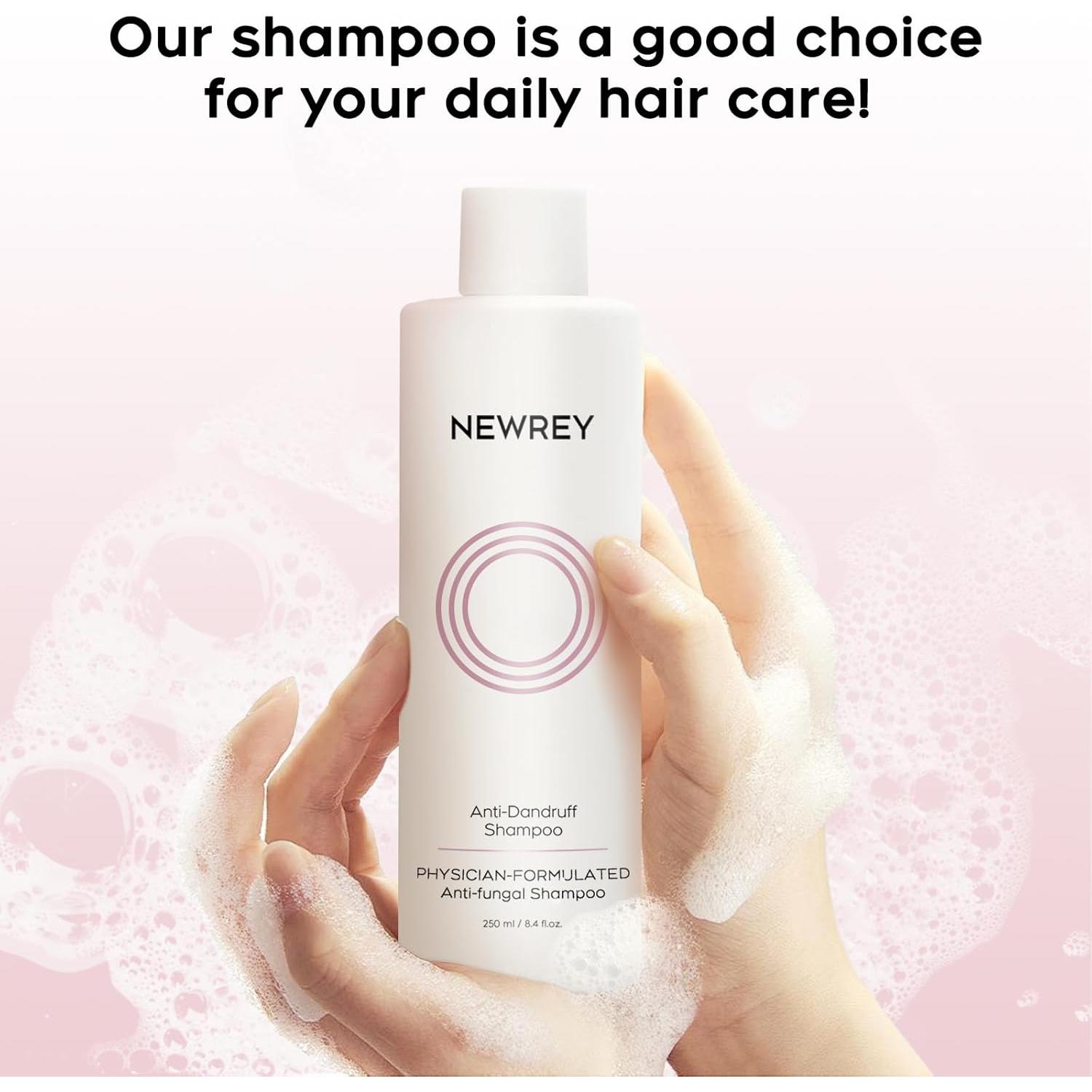 Champú Antifúngico NEWREY 248 ml - Alivio Picazón y Caspa