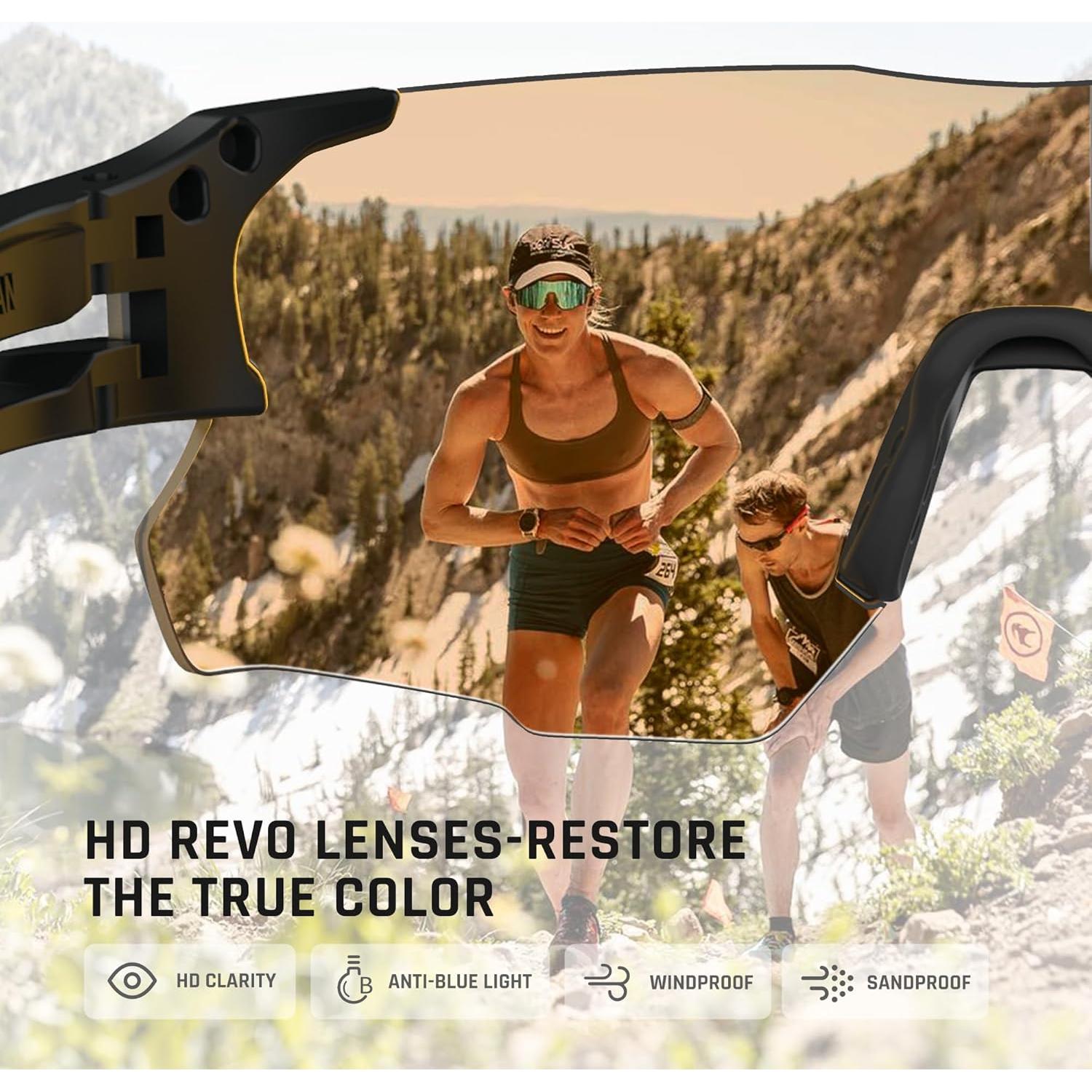 Gafas de Sol TOREGE Z87 para Hombres y Mujeres - Protección UV