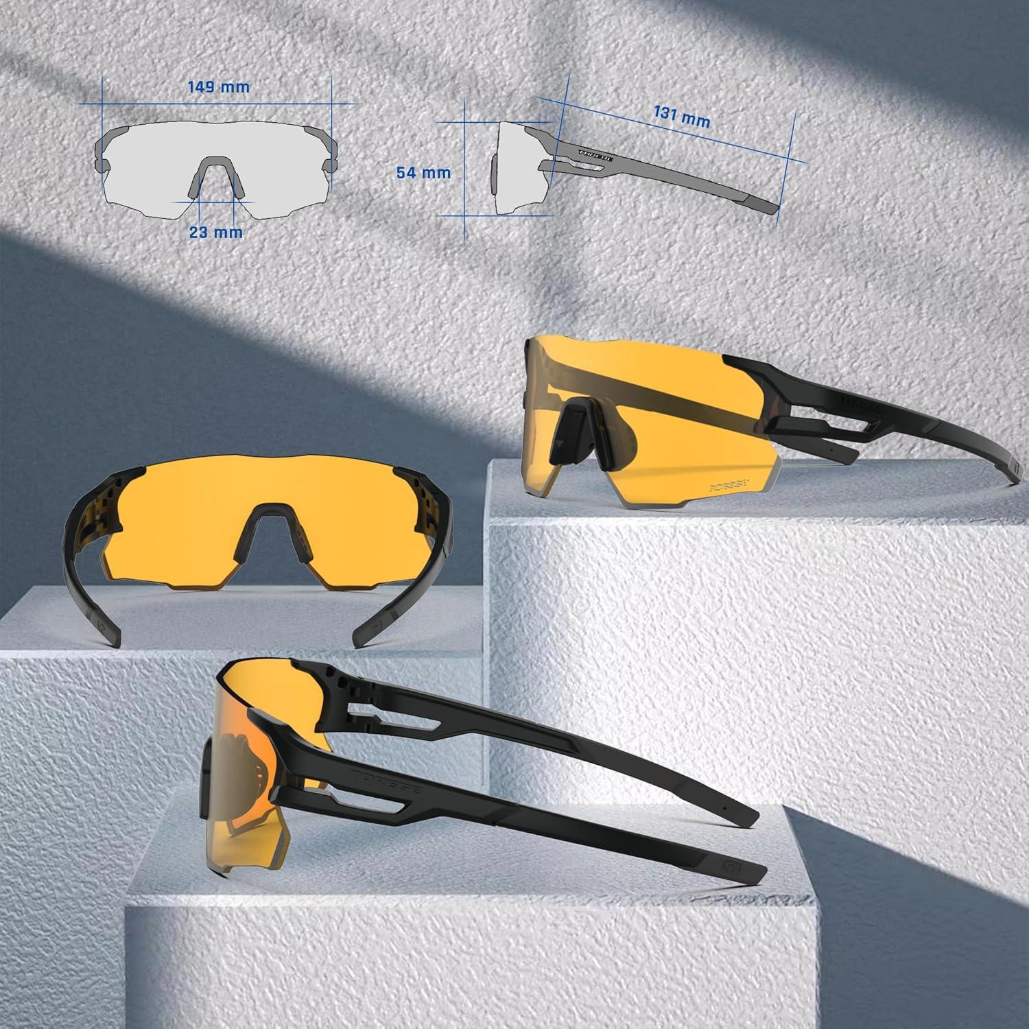 Gafas de Sol TOREGE Z87 para Hombres y Mujeres - Protección UV