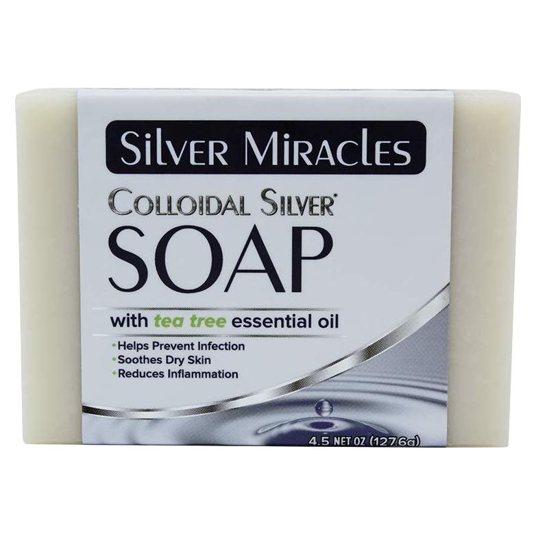 Jabón de Plata Milagrosa E&L 113g Aceite Esencial Árbol de Té