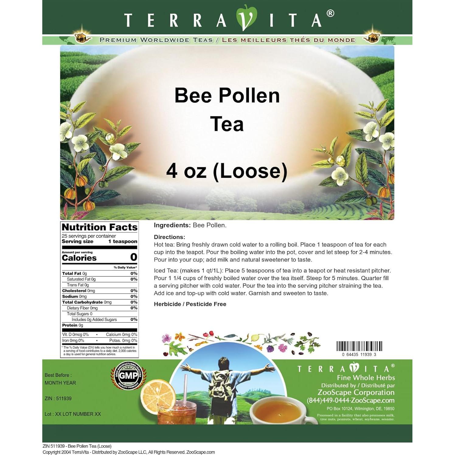 Té de Polen de Abeja Suelto TerraVita 113.4 g
